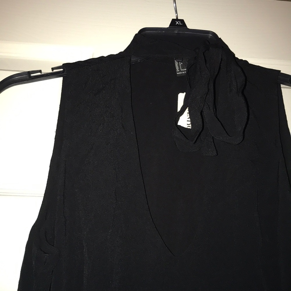 Brand New Classic Black Peep-Hole Bow Dress.